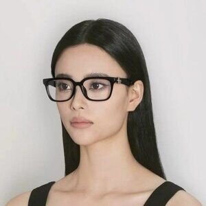 Gucci GG1537OK 001 BRAND NEW Eyeglasses Black Square Women
